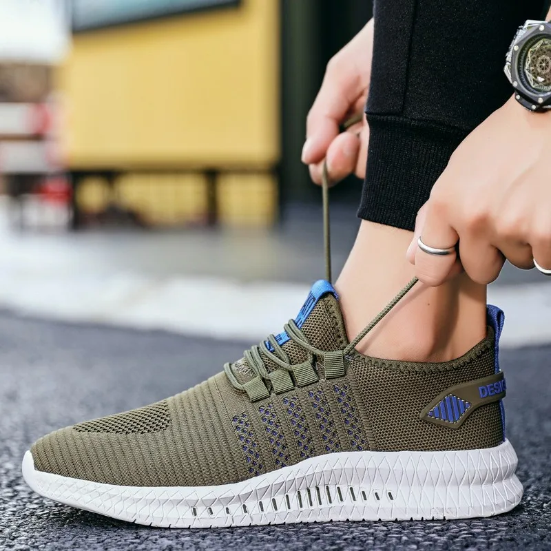 

Big Size 48 Men Sneakers Breathable Lightweight Men Walking Shoes Lace Up Mens Running Shoes Sport Trainers Krasovki Zapatillas