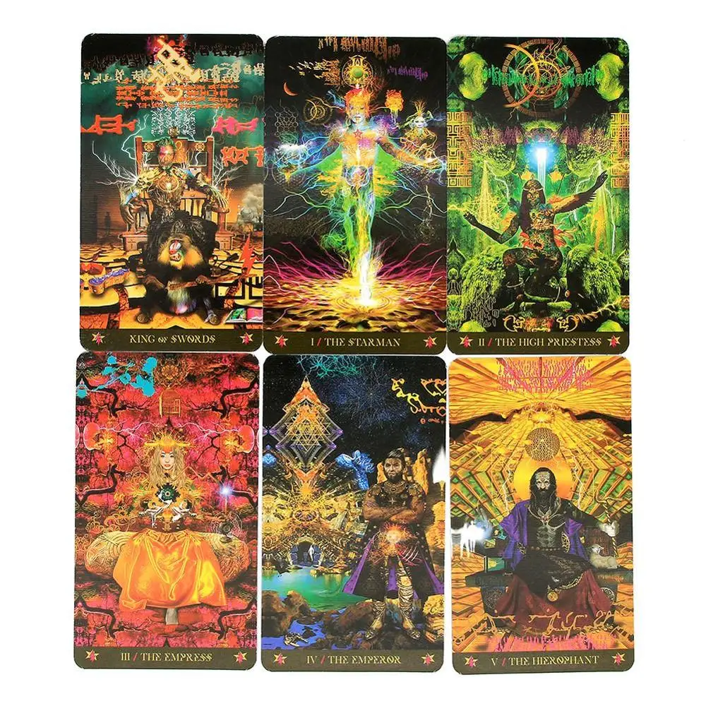 78 шт. настольные игры Starman Tarot Card Deck Davide De Angelis с нетерпением ожидаемый набор Таро PDF
