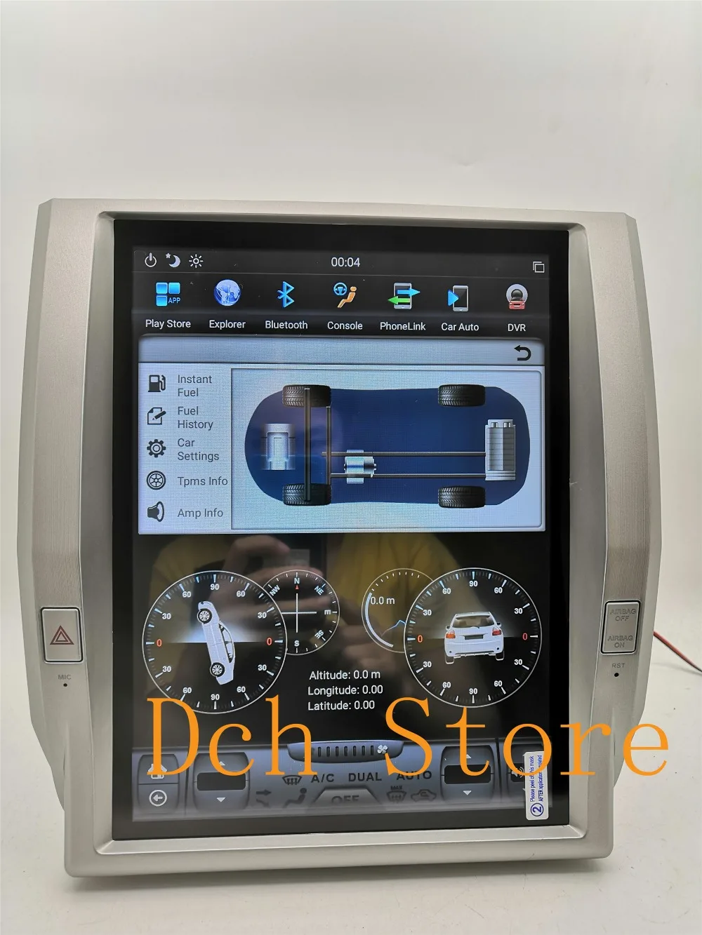 12,1 дюймов вертикальный tesla стиль Android 8,1 автомобильный dvd-плеер gps для toyota tundra 2011- навигация PX6 CARPLAY ips радио NAVI