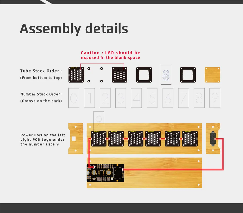Elekstube 6 бит RGB светодиодный светящиеся цифровые часы Nixie трубка часы комплект DIY электронные настольные часы в стиле ретро секундомер 5 в Micro USB питание