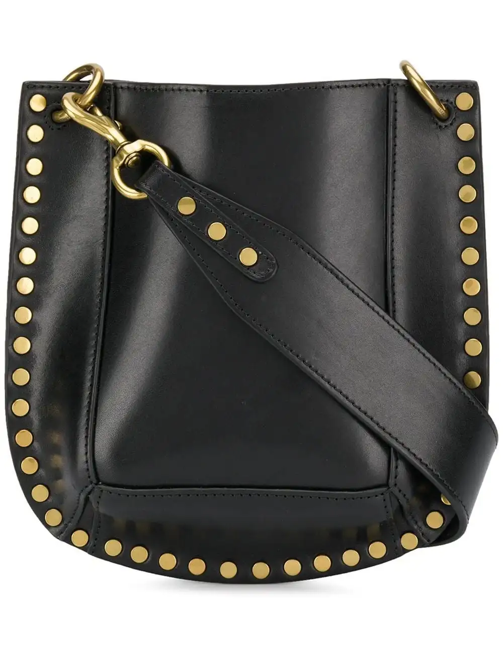 

Genuine Leather Rivet decoration Black classic women Bags fashion casual Ladies Shoulder Bags Wallet Handbags