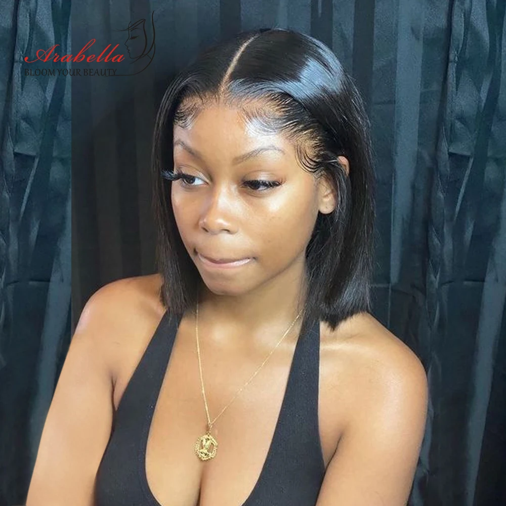 

Качественный обновленный парик 13x5x2 с прямыми шнуровками спереди, парик с детскими волосами, предварительно выщипанные отбеленные узлы, вол...