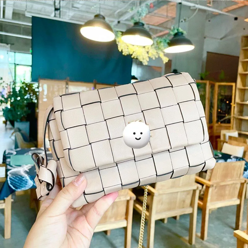 

Braided bag Luxury Women Handbags Top Quality Leather Women's Designer Brand Bag And Purses Female Chain Messenger Bag