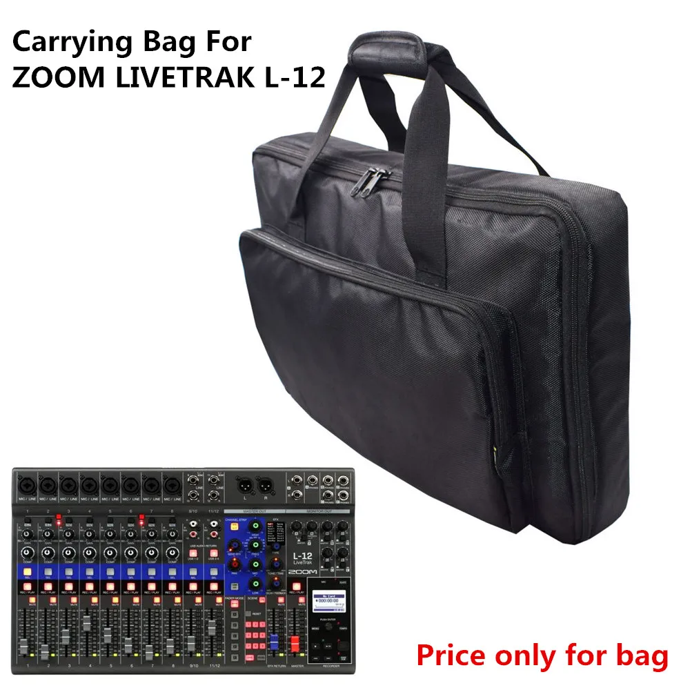 Bolsa de Viagem Case de Transporte para Profissional Áudio Console Mixer Controlador Zoom Livetrak L-12 1pc dj