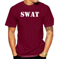 new swat t shirt special weapons tactics costume fancy dress hip hop men t shirt