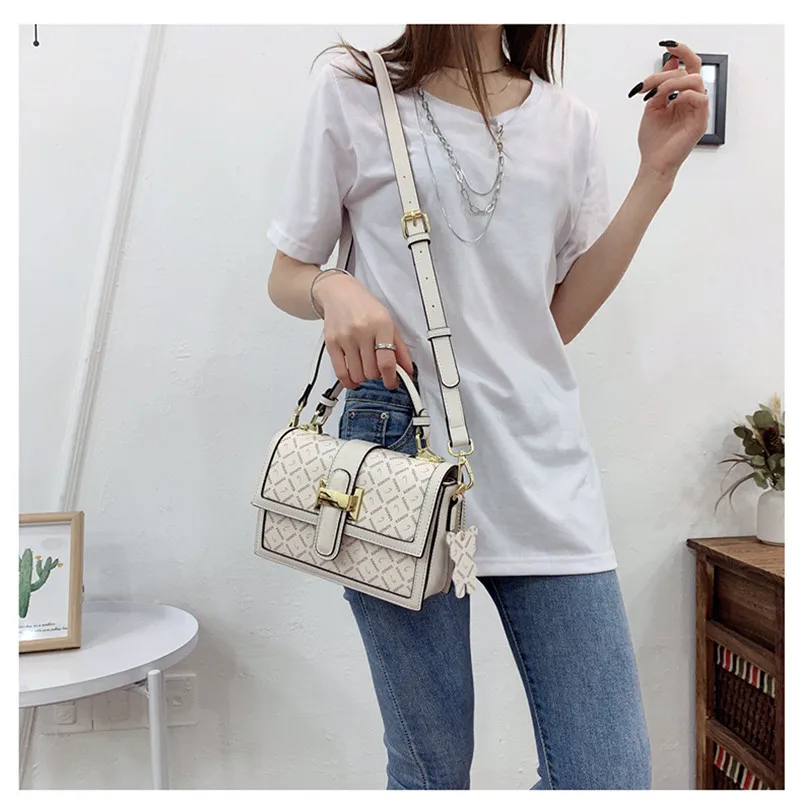 

Flap for Women 2021 New Luxury Handbags All Match Plaid Prints Crossbody Bag Ladies Designer Purses and Handbags Grand Sac Femme