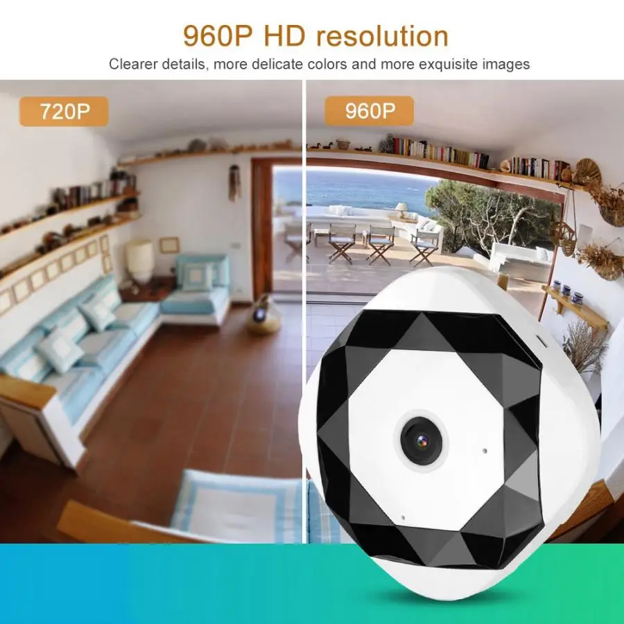 IP-камера панорамная 960P Wi-Fi 360 градусов | Безопасность и защита