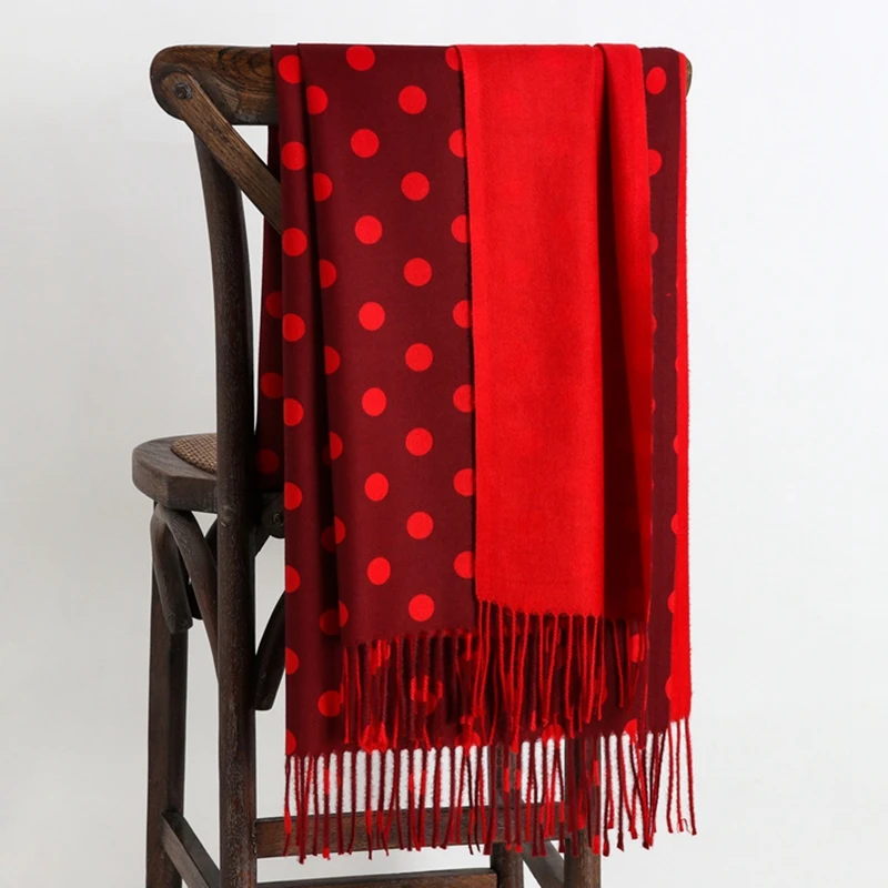 LARRIVED роскошный бренд 2019 новинка зимние теплые кашемировые шарфы с узором в