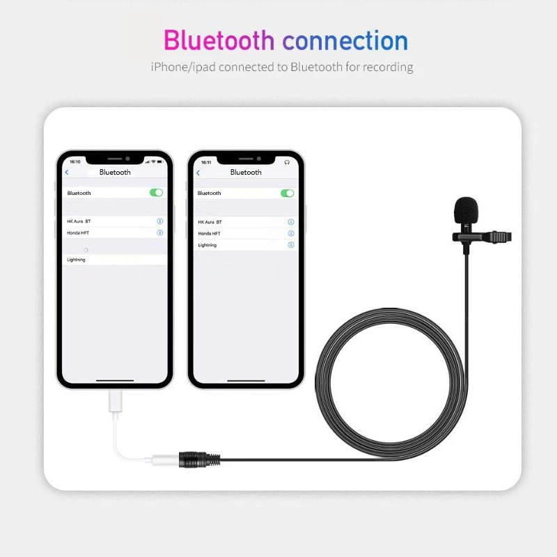 Lavalier отворот микрофон клип на рубашка воротник Mic 1 5 м для iPhone Huawei Sumsang YouTube видео