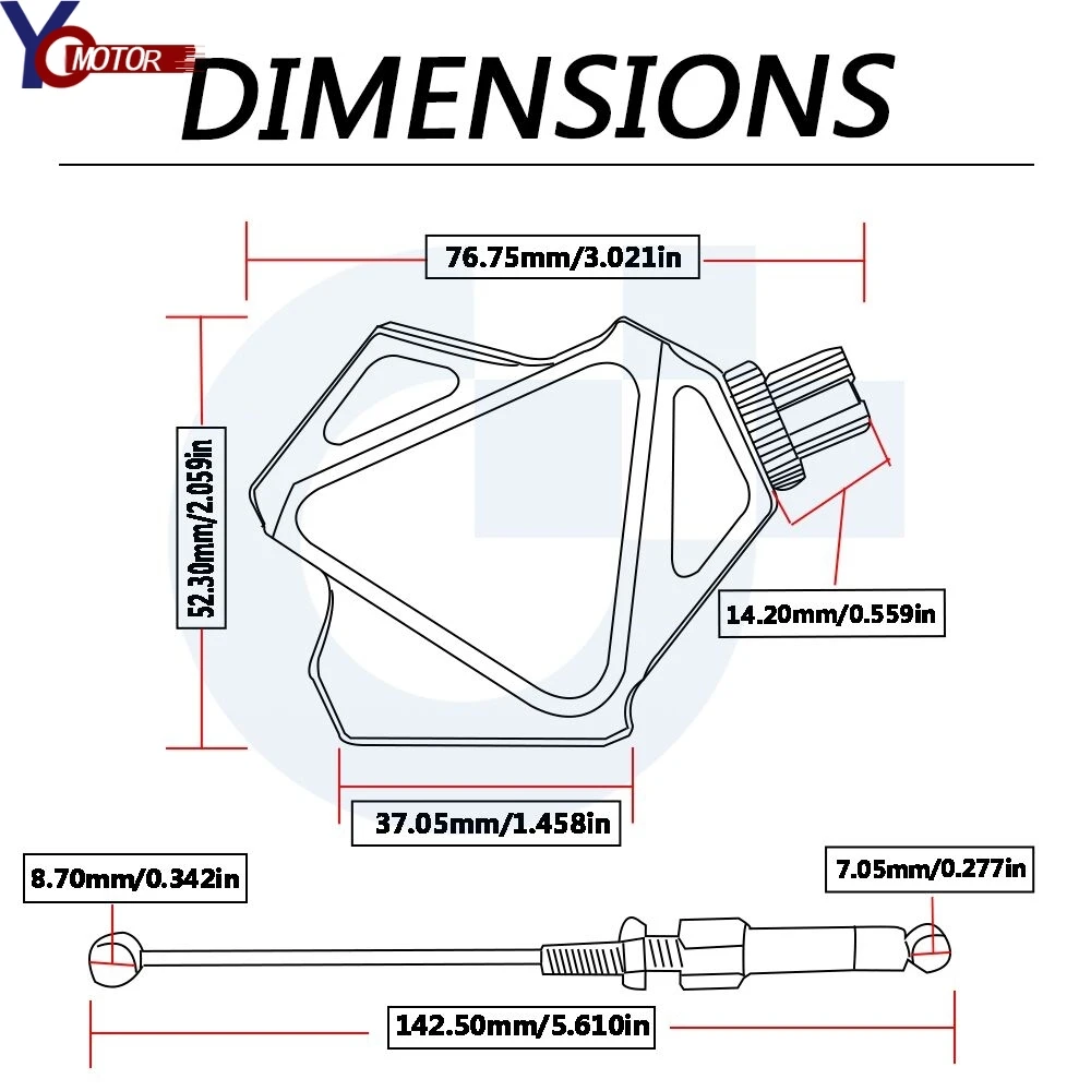 Для YAMAHA YZ125 2000 2018 2017 2001 2002 2003 YZ 125 Мотоцикл CNC алюминиевый мотор трюк рычаг