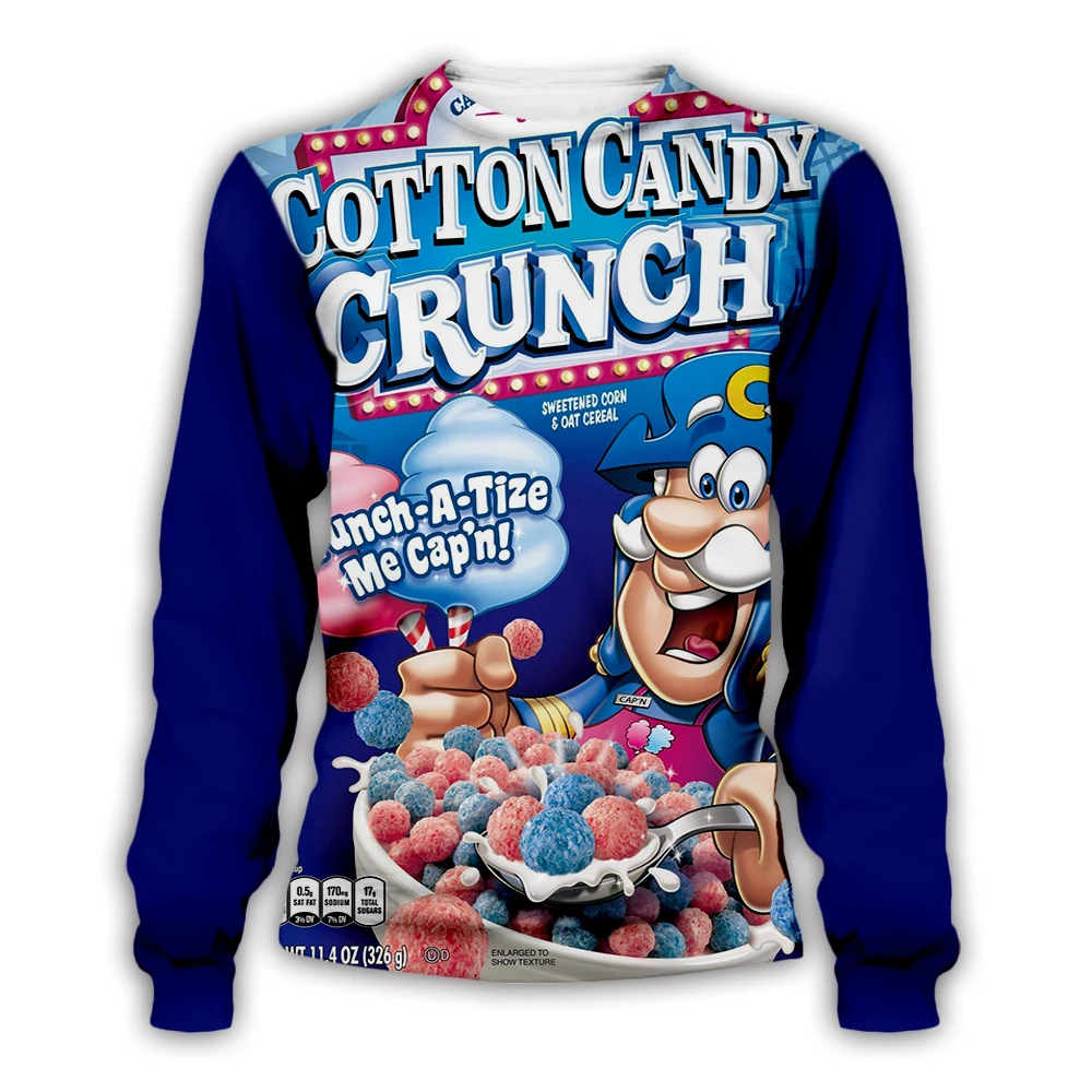 

Tessffel Food Candy Snacks Sauce Funny Sweatshirt Pullover Long Sleeve Tracksuit 3DPrint Casual Streetwear Hoodies Men/Women A-8