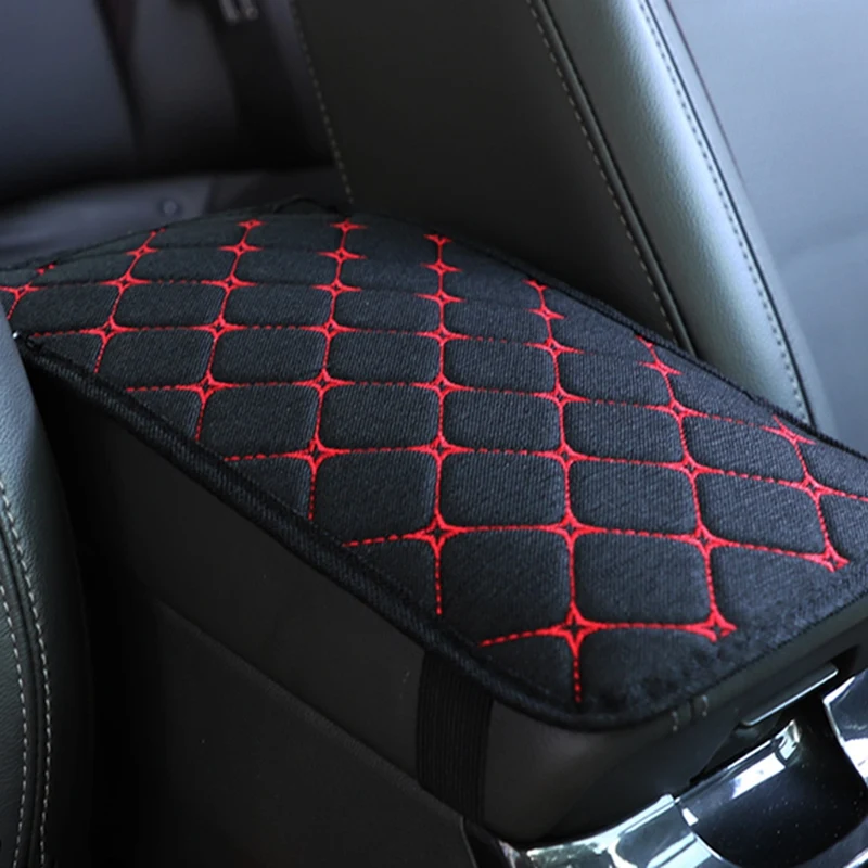 

Car Armrest Pad Cover Universal Auto Center Console Box Leather Soft Cushion Mat Car Accessories Armrest Storage Protector
