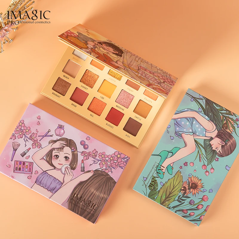 IMAGIC 15 цветов Палитра теней для век матовые мерцающие блестящие палеты De Maquiagem