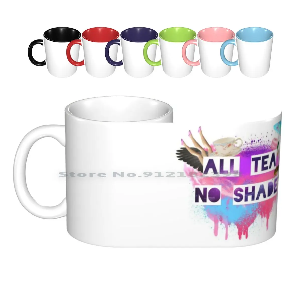 

Керамические кружки для чая, без тени, кофейные чашки, Кружка для молока и чая, кружка Rupaul Drag Race, Drag Queen Shady фиолетовая чашки, правда