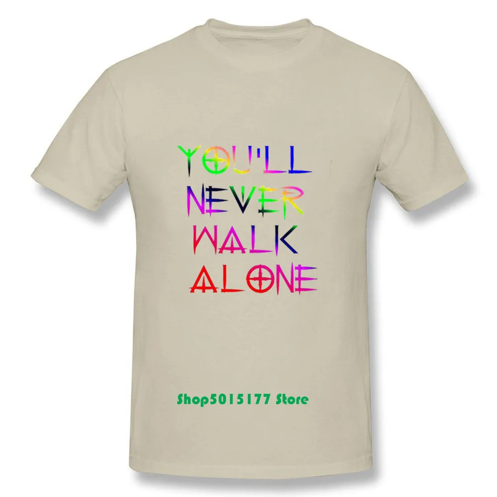2019 г. Цветная Мужская футболка с надписью You'll Never Walk Alone модная мужская брендовая
