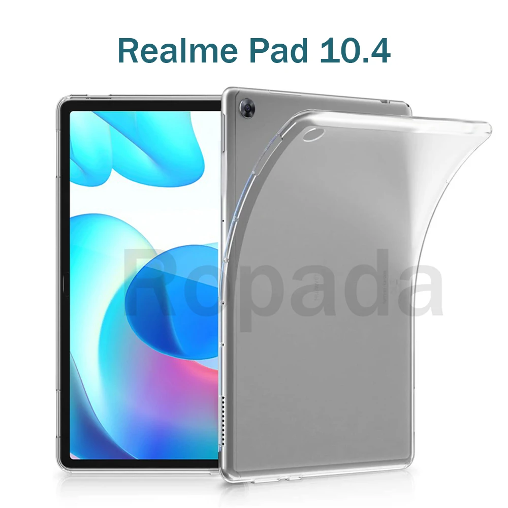 

soft TPU case for Realme pad 10.4 2021 new OPPO tablet protective shell back cover matte transpatent shell