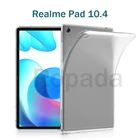 Мягкий чехол из ТПУ для Realme pad 10,4 2021, новый защитный чехол для планшета OPPO, задняя крышка, матовый прозрачный чехол