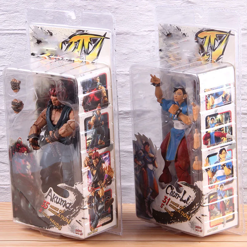 NECA Классическая игра Чун-ли Чун Ли фигурка акума фигурка ПВХ Коллекционная модель игрушки для мальчиков подарок