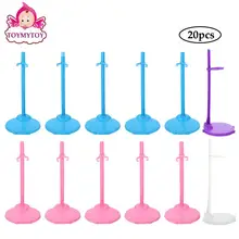 20pcs Doll Stands Doll Holder With Clip Fixing Doll Support Bracket