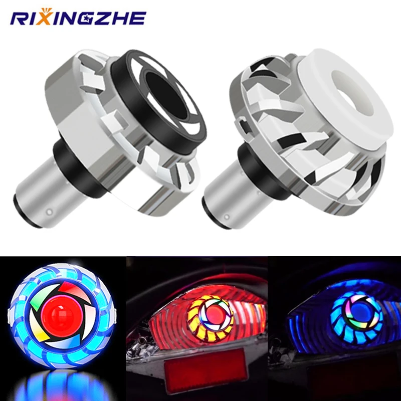 1 шт. 12-24 В фара мотоцикла ангельский глаз Вспышка стробоскоп задний тормоз задние фонари светодиодные аксессуары для мотоциклов Универсальный стоп-сигнал