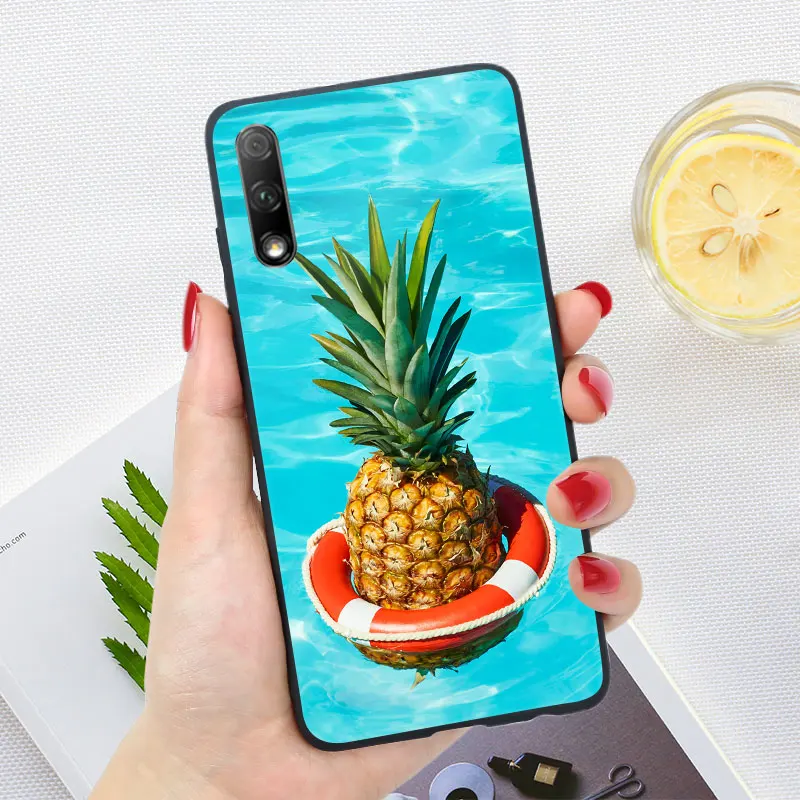 Глянцевый яркий силиконовый чехол бампер для Huawei Honor 8X 9X 8A 8C 8S задняя крышка