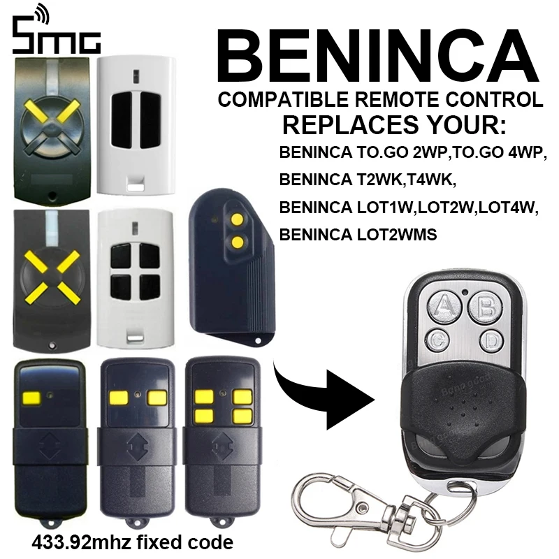 BENINCA TO. GO 2WV 4WV 2WP4WP T2WK T4WK LOT1W LOT2W LOT4W LOT2WMS гаражные ворота дистанционного управления 433