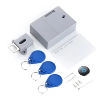 id card abs material invisible rfid smart cabinet drawer lock long sensing distance no need open hole