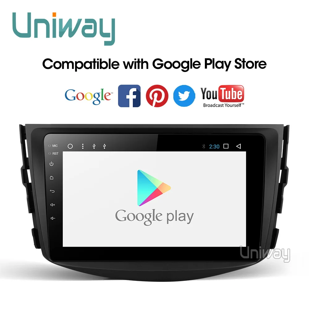Uniway ARAV48071 Android 8.1 Автомобильный DVD для TOYOTA RAV4 2007 2008 2009 2010 2011 автомобилей Радио gps