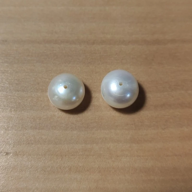 Натуральные пресноводные жемчужные бусины кнопка белый 9 10 мм для бижутерии