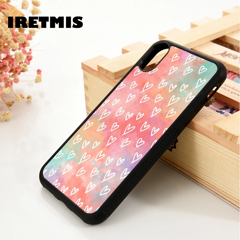 Iretmis 5 5S SE 2020 6 6S силиконовый резиновый чехол для мобильного телефона iPhone 7 8 Plus X Xs 11