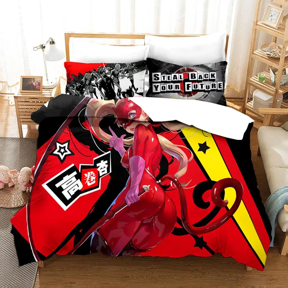 

Комплект постельного белья с героями аниме, с 3D-принтом, пододеяльник, наволочка, одеяло, постельное белье большого размера, постельное белье