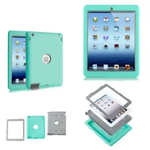 Ударопрочный Прочный резиновый чехол для Apple iPad 2 3 4 Защитная