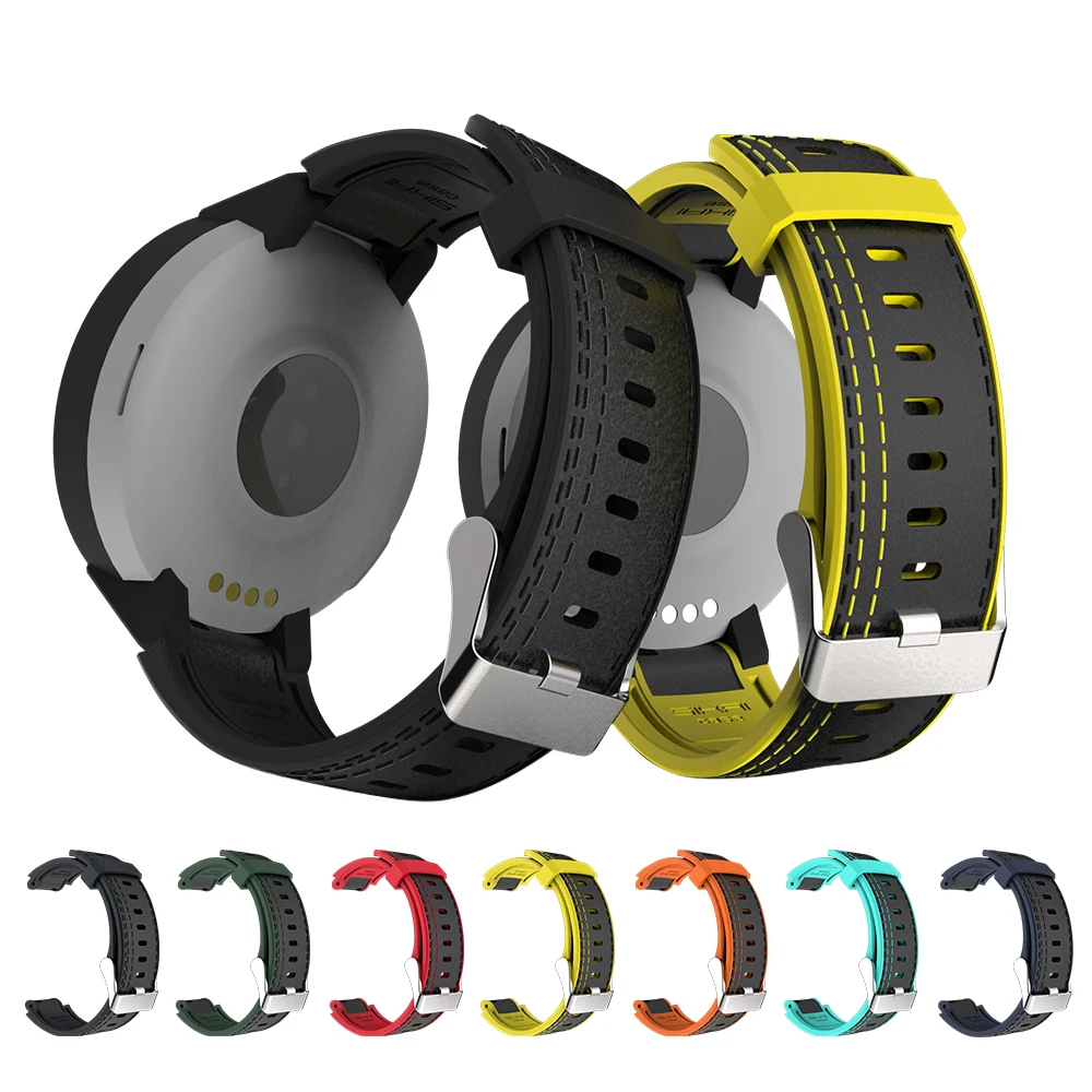 Силиконовый кожаный ремешок SIKAI для Amazfit Verge lite Смарт-часы сменный браслет