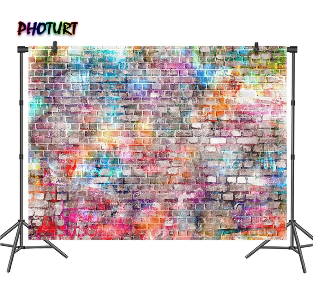 Фотофон с граффити в уличном стиле декорация на день рождения красочный