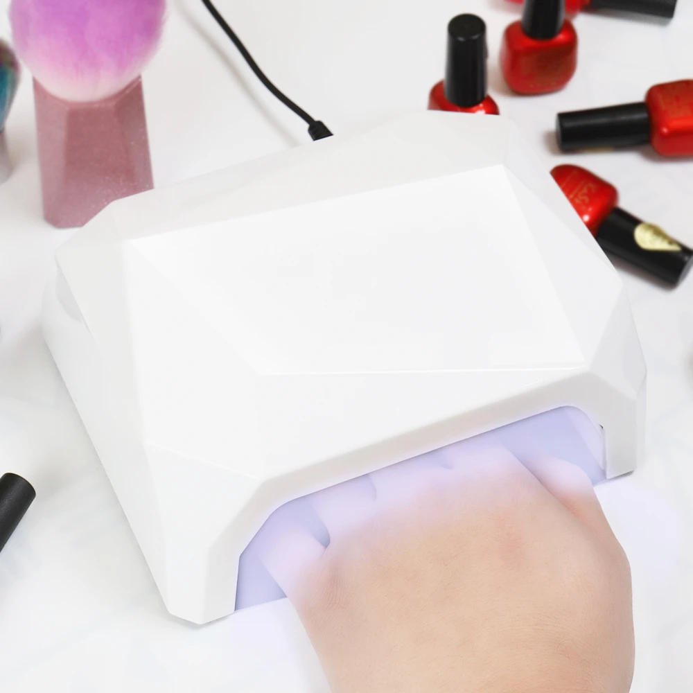 

XZMUV diamond Nail lamp 36W 15 lights led Nail Dryer Cable UV Curing for women Gel Based Polishes Manicure/Pedicure Gel Machine