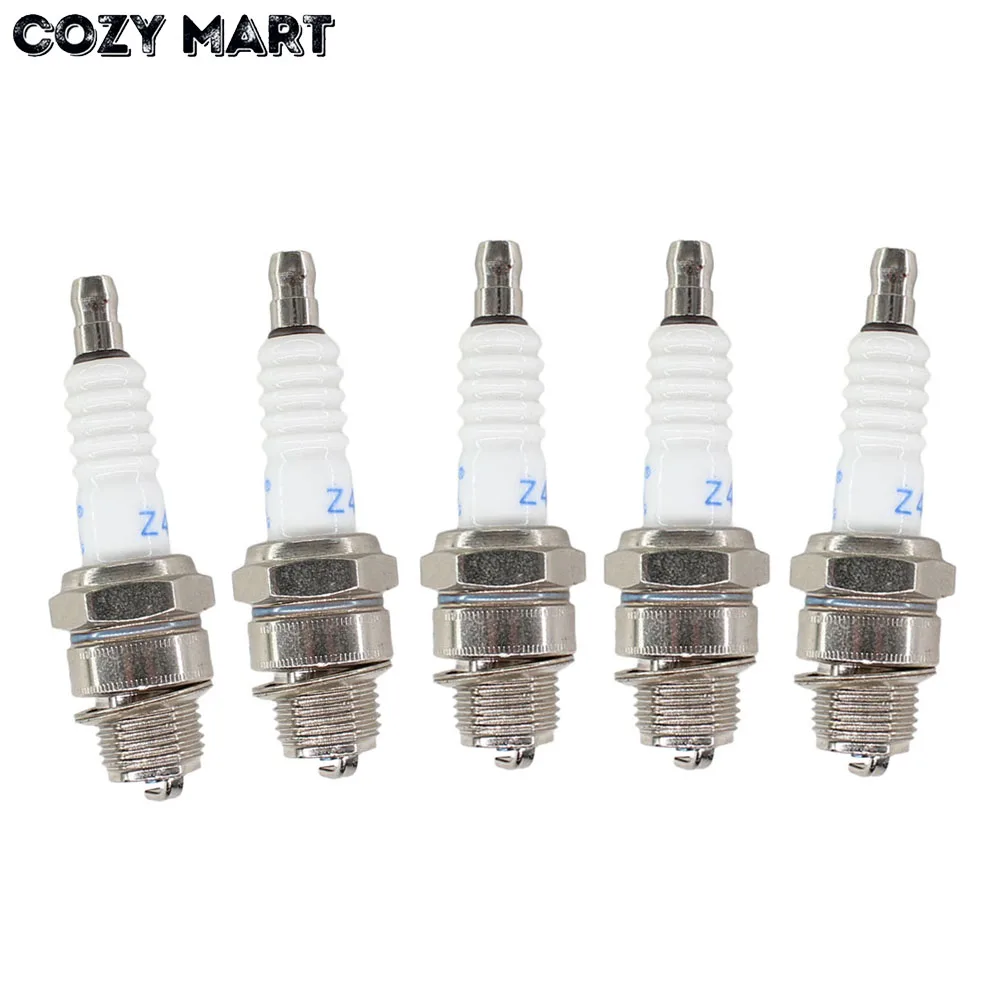 5 Pcs Spark Plug For 49cc 60cc 66cc 80cc 2 Stroke Engine Motorized Bicycle Bike | Chainsaws