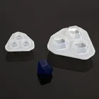 2 размера, алмазные силиконовые формы для литья смолы сделай сам, ювелирные изделия из смолы, подвески, силиконовая форма для литья, инструменты для глины, эпоксидной смолы