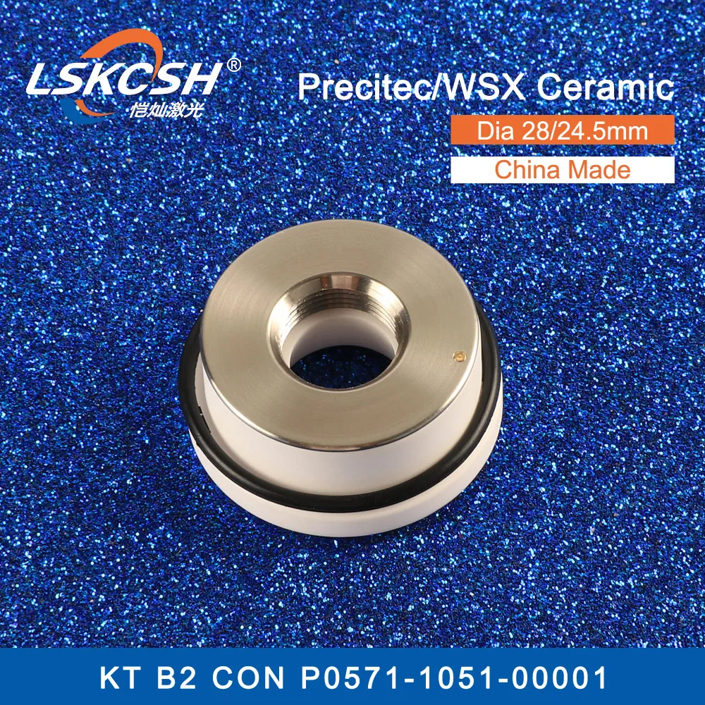 LSKCSH 5 шт./лот Precitec керамические детали Держатель сопла Сделано в Китае P0571-1051-00001 для Precitec Лазерная режущая головка 28 мм/24,5 мм
