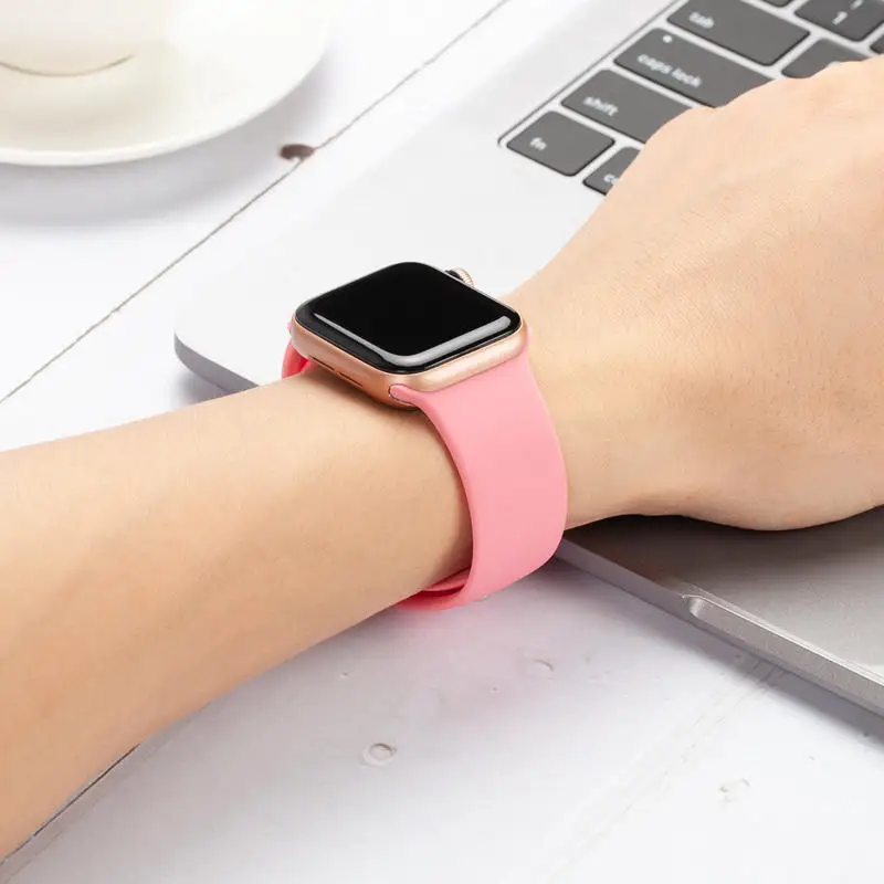 Ремешок для Apple Watch 38 мм 40 мм 42 мм 44 мм силиконовый ремешок IWatch Замена для Apple Watch серии 4,3, 2 38 мм 44 мм 81009