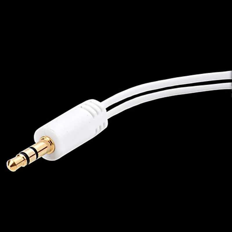 Позолоченный аудиокабель с разъемом 3 5 мм сплиттер для наушников разделитель