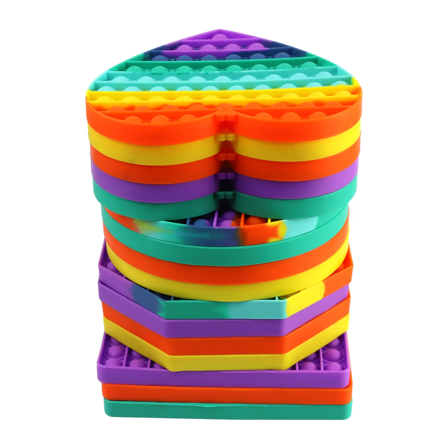 BIG SIZE Simple Dimple Fidget Toy Square Antistress Push Bubble Figet Sensory Squishy Jouet Pour Autiste For Adult Children Gift enlarge