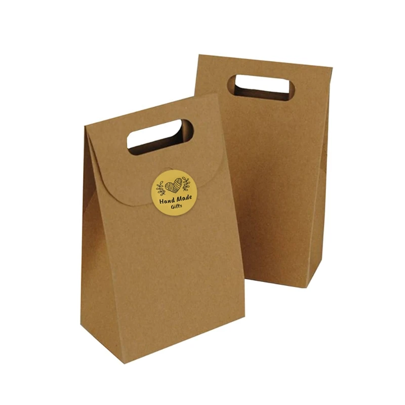 

Handmade Gifts Stickers Roll 50Pcs Heart Wreath Print DIY Round Adhesive Labels