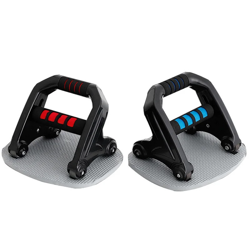 

Abdominal Health Device Multifunctional I-shaped Push Up Support Fitness Equipment Sports Household Body Building Muscle Wheel