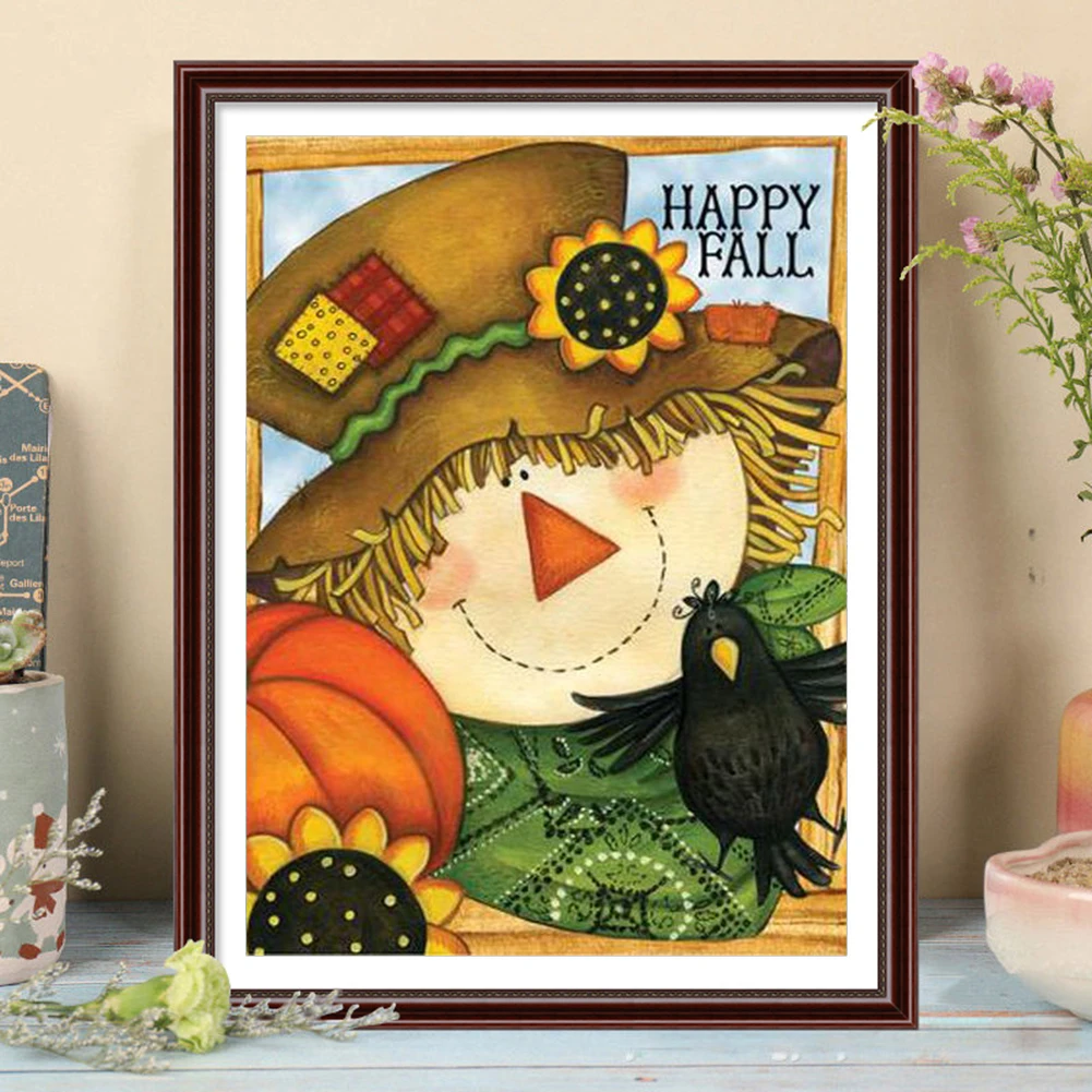 Набор для рисования стразы Алмазная мозаика 5D сделай сам круглой формы Хэллоуина