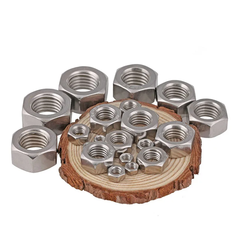 304 Stainless Steel Coarse Thread American Hexagon Nut UNC Hex 4#-40 -- 3/4-10 5Pcs | Обустройство дома