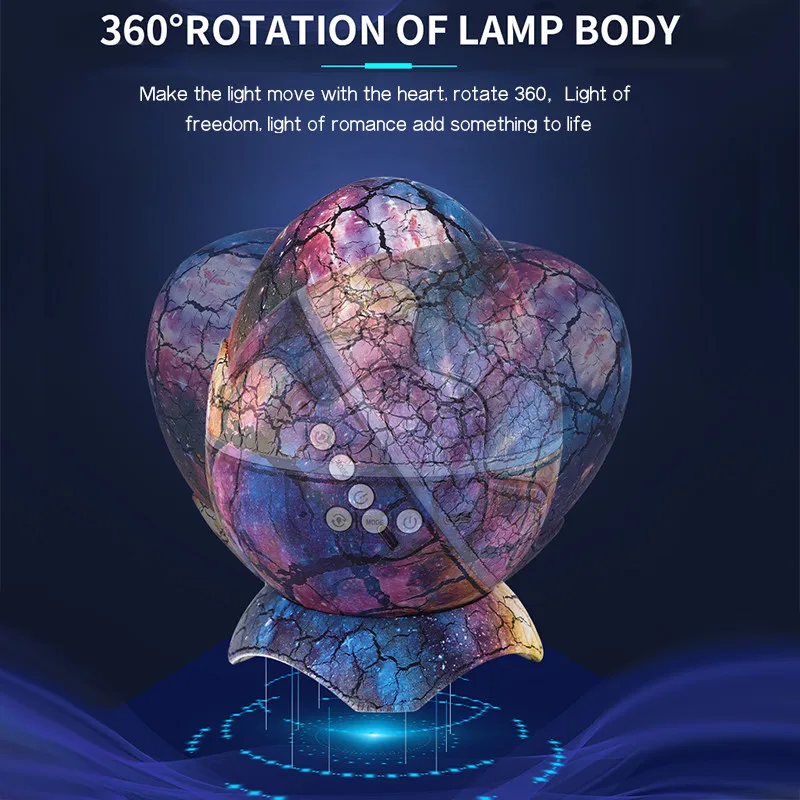 Динозавр яйцо Звезда проектор дистанционное управление белый шум Bluetooth говорить