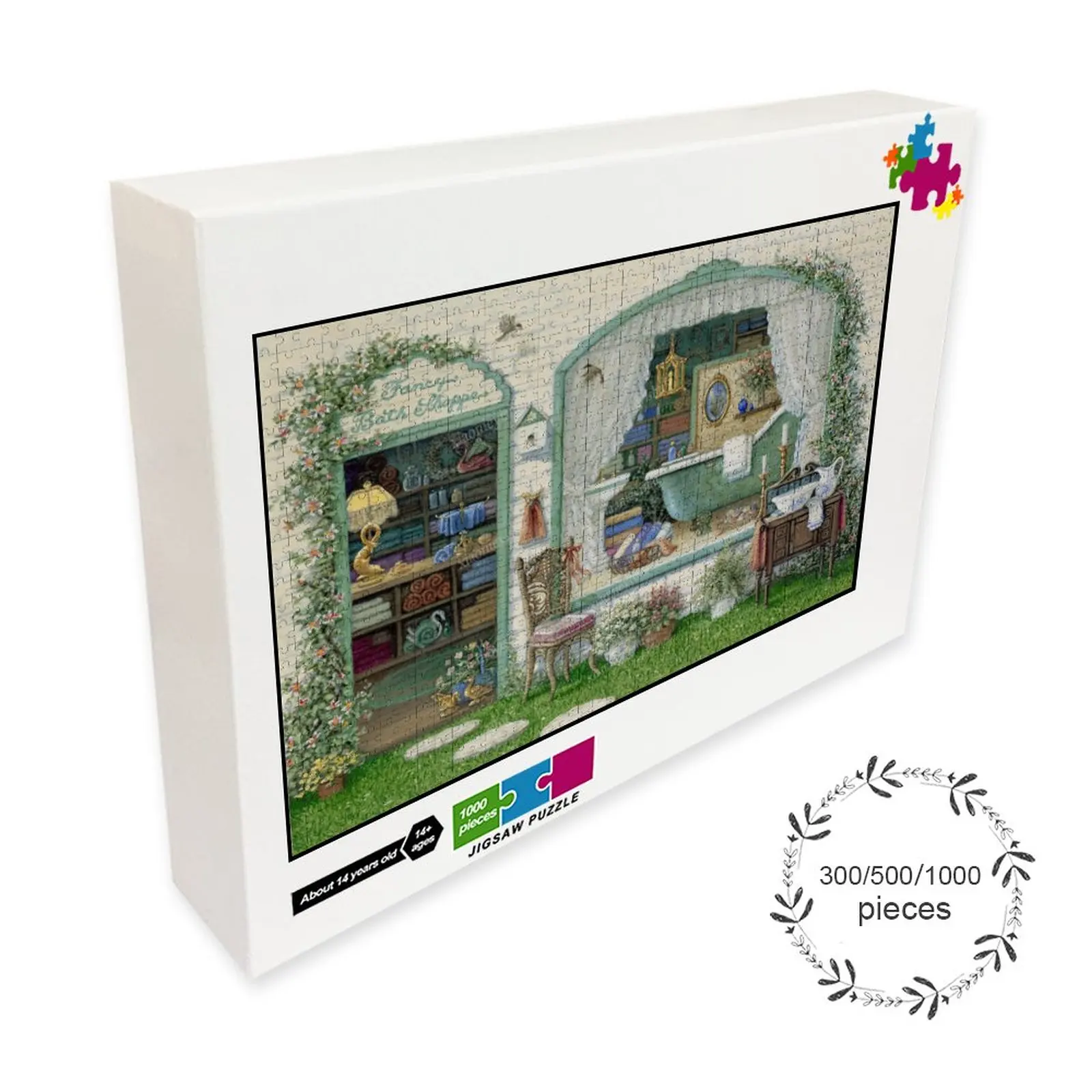 

Shoppe Wooden Puzzle 300 500 1000 Pieces Puzzle Family Game Gift Toy Comics Challenging Wall Decoration