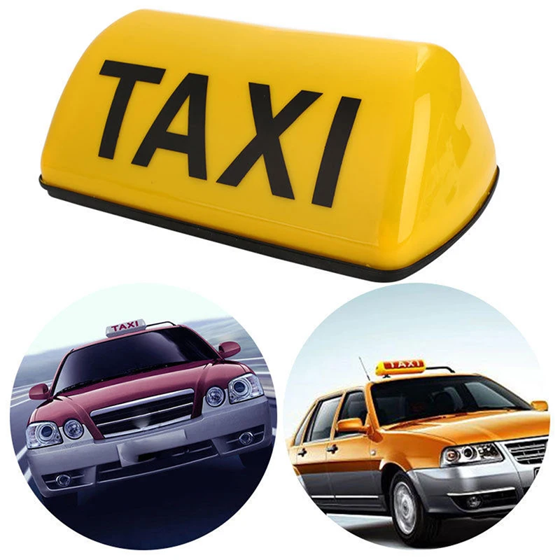 

1 pcs Taxi Sign Cab Roof Top Topper Car Magnetic Sign Lamp 12V LED Light Waterproof