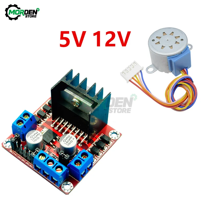 L298N шаговый двигатель постоянного тока драйвера контроллера + 28BYJ 48 5V 12V снижение