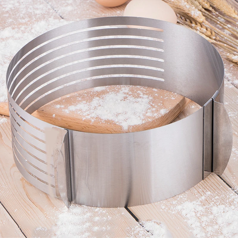 6 слоев регулируемый круглый резак для хлеба торта слайсер из нержавеющей стали